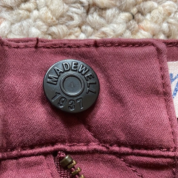 Like new Madewell maroon skinny skinny jeans - Picture 12 of 15